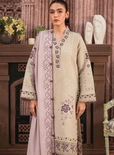 Seran Embroidered Dhanak Unstitched 3 Piece Suit - SE23TD 01 LARA